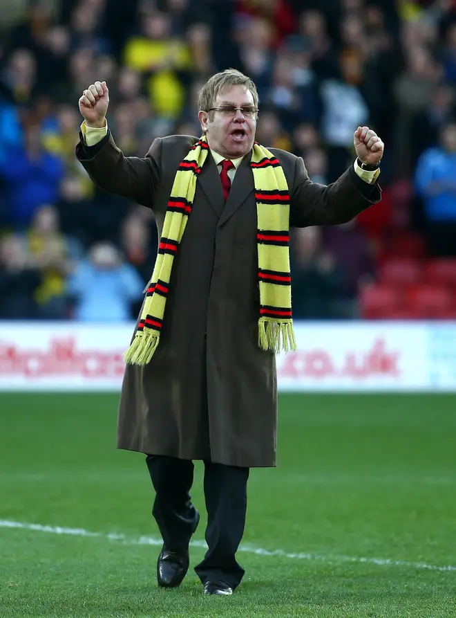 Elton John has been a huge supporter of Watford FC all of his life