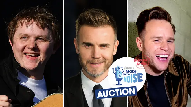 Bid on prizes from Lewis Capaldi, Gary Barlow and Olly Murs