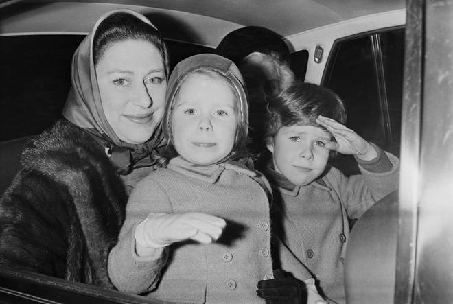 Princess Margaret and children