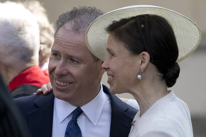 David Armstrong-Jones and Lady Sarah Chatto in 2017