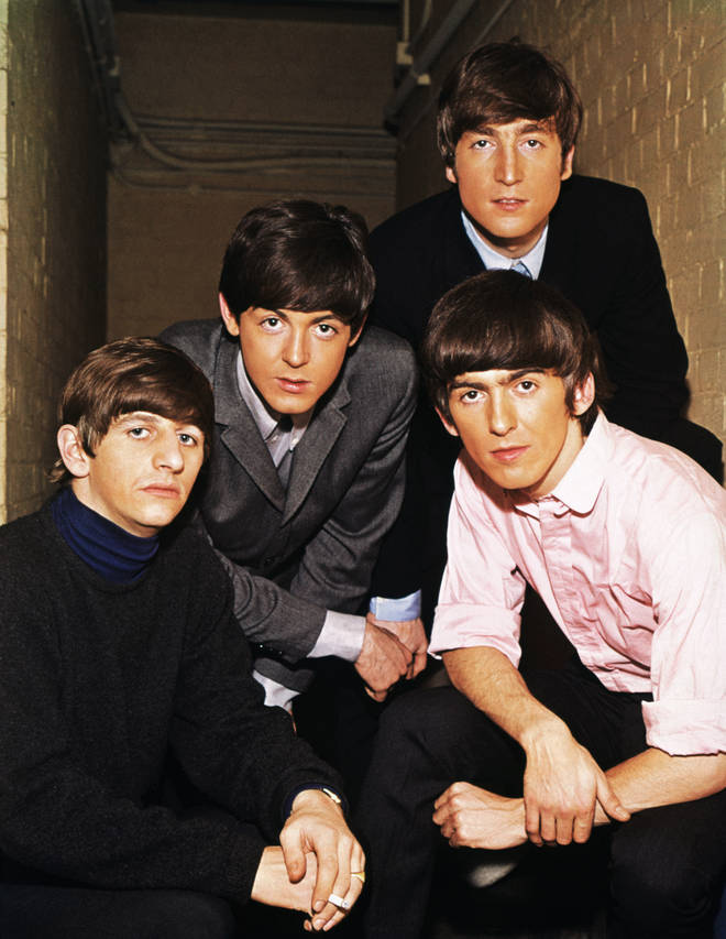 From left to right: Ringo Starr, Paul McCartney, John Lennon, and George Harrison, circa 1965.