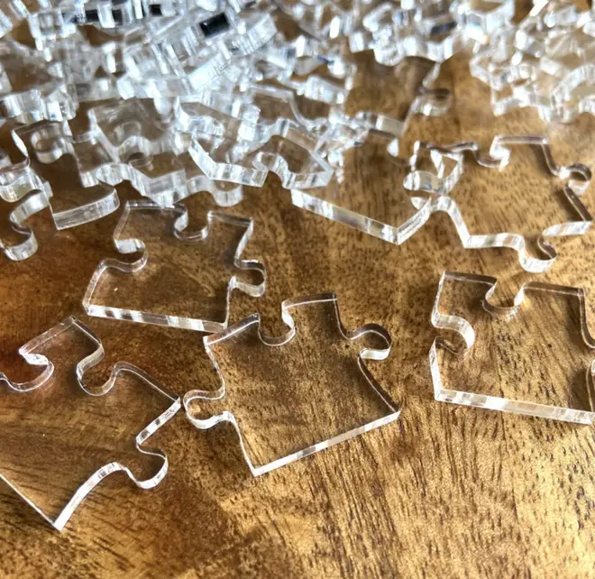 This clear jigsaw puzzle is impossibly hard