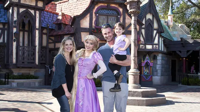 Sarah Michelle Gellar and Freddie Prinze Jr visit Disneyland with daughter Charlotte