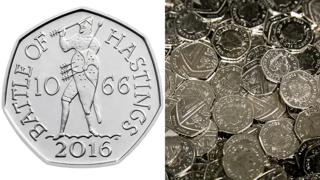 The 50p coin sold for £63,100 on auction site  eBay