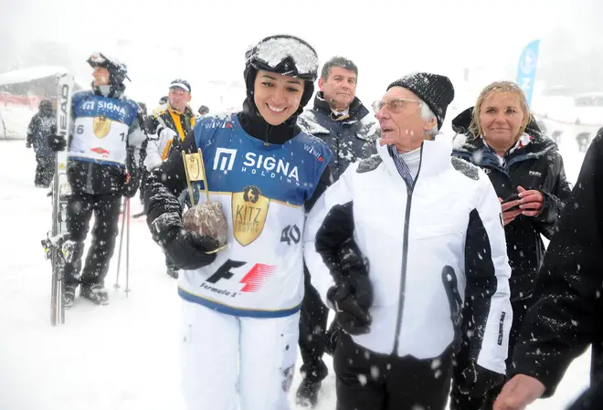 Bernie Ecclestone and Fabiana Flosi in 2012, the year they married