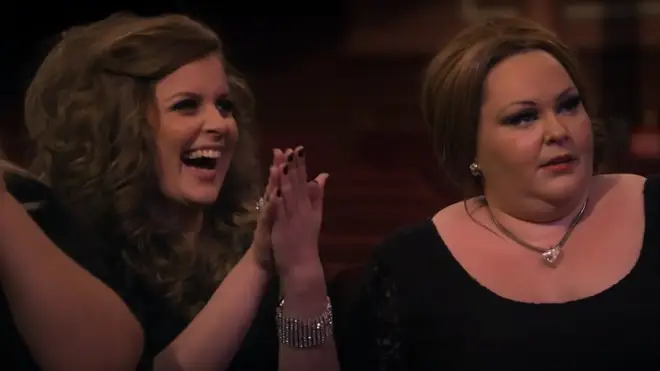 The impersonators were stunned when they realised the real Adele was among them