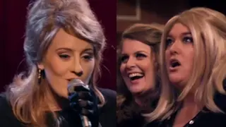 Adele went undercover to surprise a group of Adele impersonators for a TV show