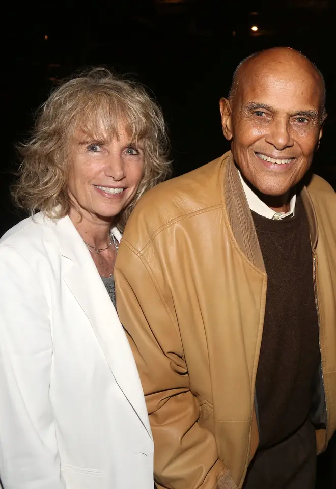 Harry Belafonte and wife Pamela Frank in 2016
