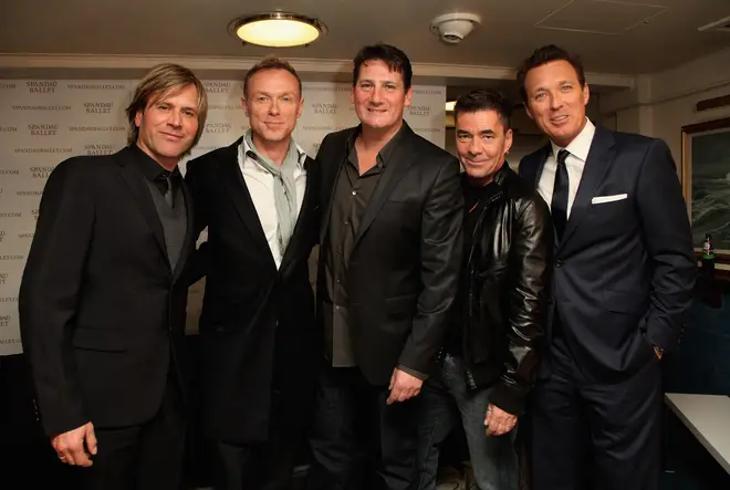 Spandau Ballet pictured on March 25, 2009 after making a public announcement that they were reuniting for a new tour