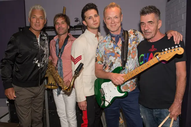 Ross William Wild (centre) joined the group as Spandau Ballet's lead singer in 2018