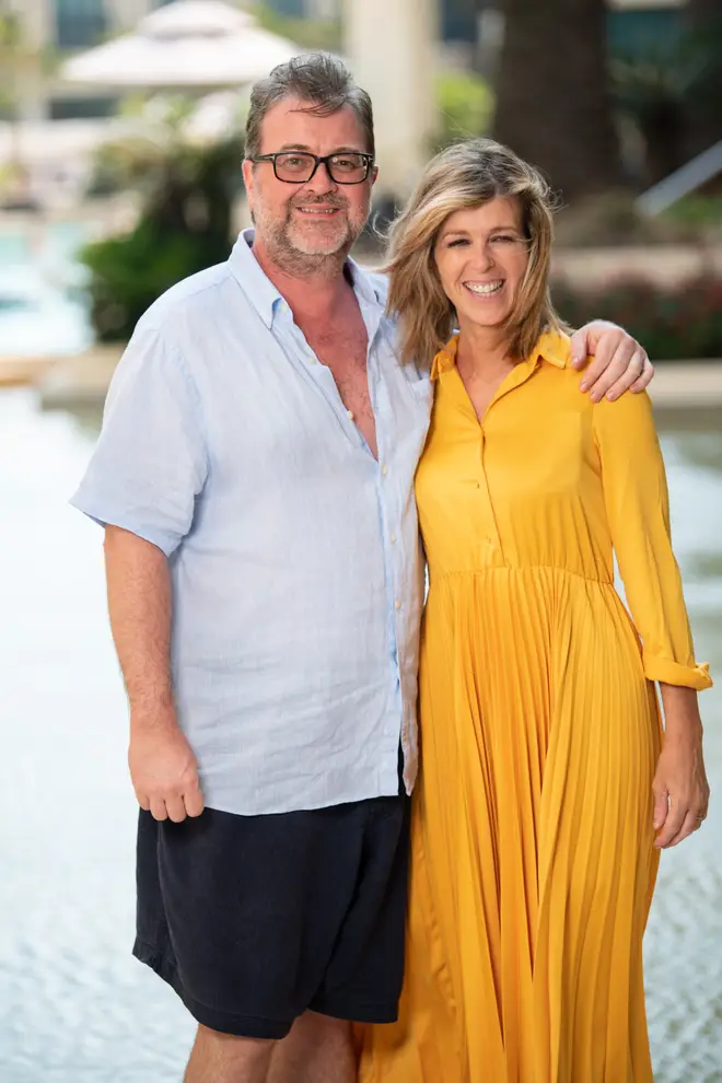 Kate Garraway pictured with husband Derek Draper in 2019