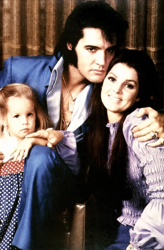 Lisa Marie Presley was Elvis's only child. Pictured in 1970 with her father and mother Priscilla in