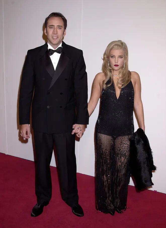 Nicolas Cage & Lisa Marie Presley pictured in 2001
