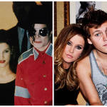 From left to right: Lisa Marie Presley with her father Elvis and mother Priscilla, ex-husband Michael Jackson and late son Benjamin Keough