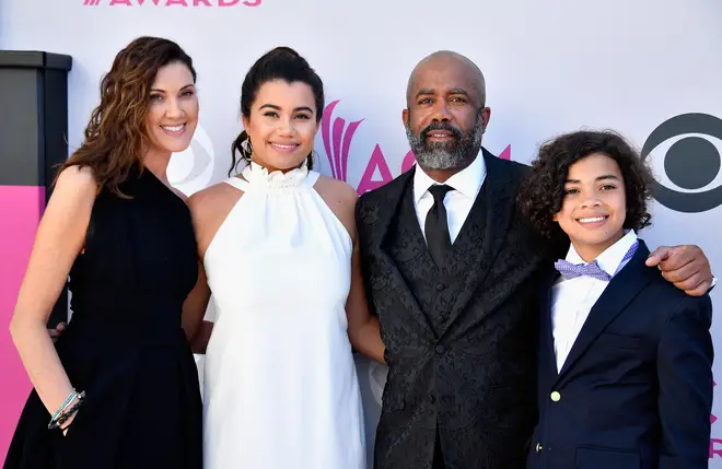 Beth and Darius Rucker together with their children Daniella and Jack