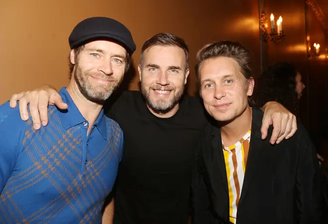 Take That’s Howard Donald, Gary Barlow and Mark Owen