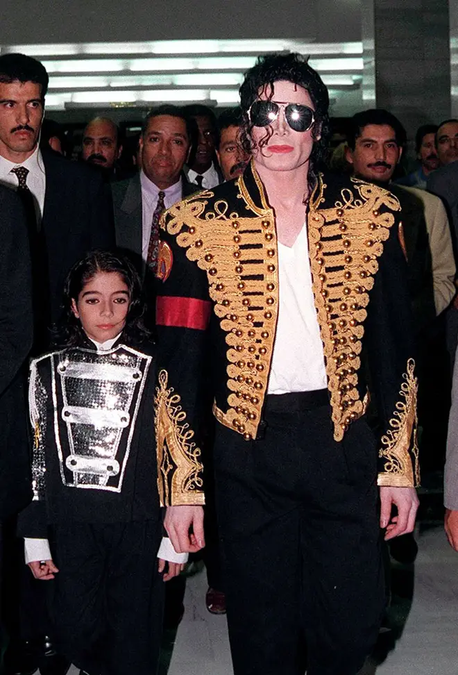 Michael Jackson pictured with Omer Bhatti when he was c.9-years-old