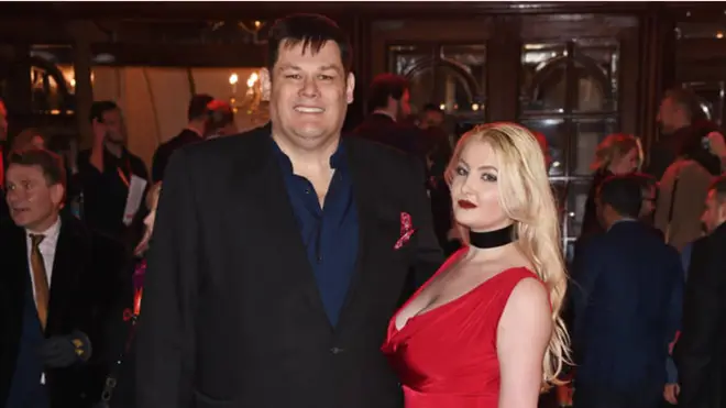 Mark Labbett and his wife Katie pictured in 2017