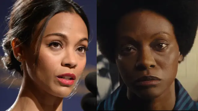 Zoe Salanda's skin was darkened to play the role of Nina Simone in the 2016 film