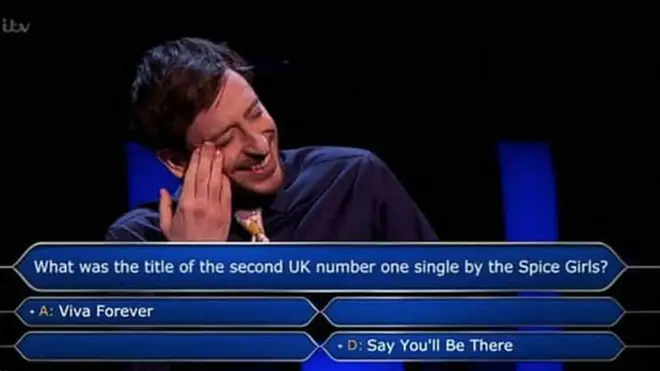 Contestant Paul Curievici was stumped by the £64,000 Spice Girls question and eventually used all four lifelines to get the correct answer