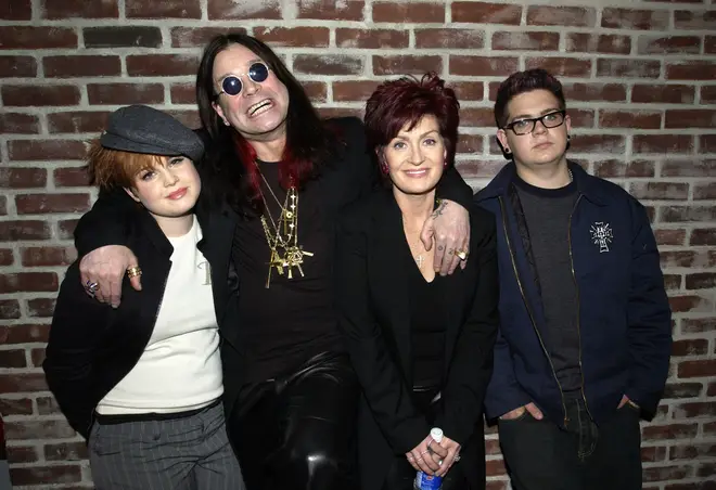 Kelly Osbourne, Ozzy Osbourne, Sharon Osbourne and Jack Osbourne, pictured in 2002