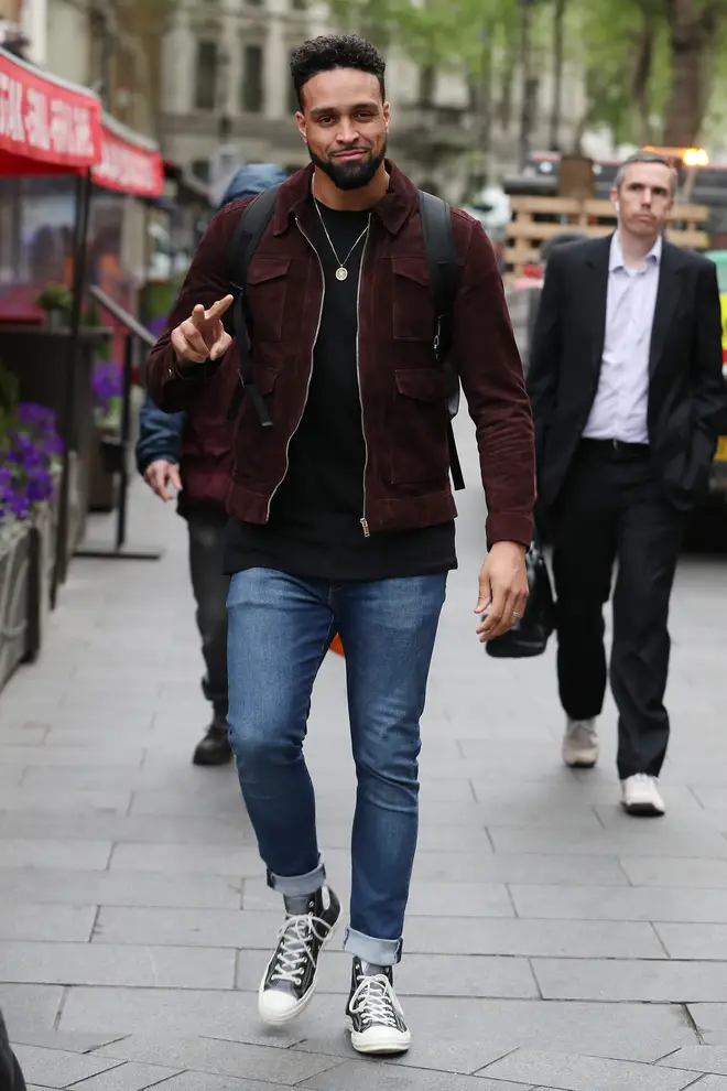 Ashley Banjo has been announced as Simon Cowell's replacement on Britain's Got Talent 2020. Pictured, Ashley arriving at the Capital radio studios in 2019.