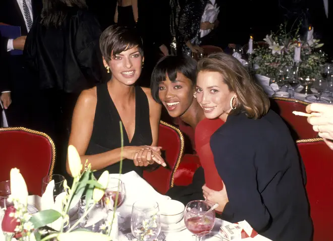 Supermodels Linda Evangelista, Naomi Campbell, and Christy Turlington were at the height of their fame in the 1990s