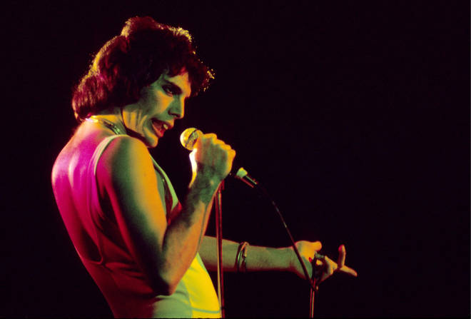 Freddie Mercury (pictured) and Michael Jackson started recording in MJ's home studio in 1983 and produced demos for three tracks; 'There Must Be More to Life Than This,' 'State of Shock' and 'Victory.'
