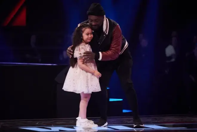 will.i.am chose Victoria, 7, to go through to the final of The Voice Kids 2020