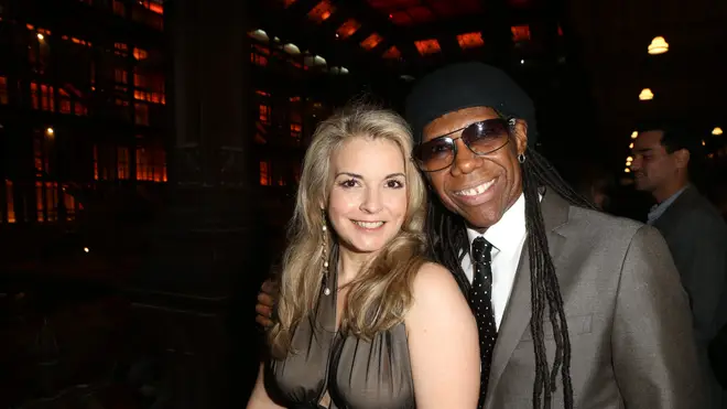 Nile Rodgers with Nancy Hunt in 2013