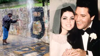 Priscilla Presley 'appalled' after vandals target Elvis' Graceland home with graffiti