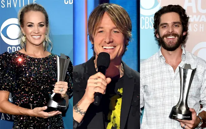 Carrie Underwood and Thomas Rhett tie at 2020 ACM Awards - full list of winners revealed