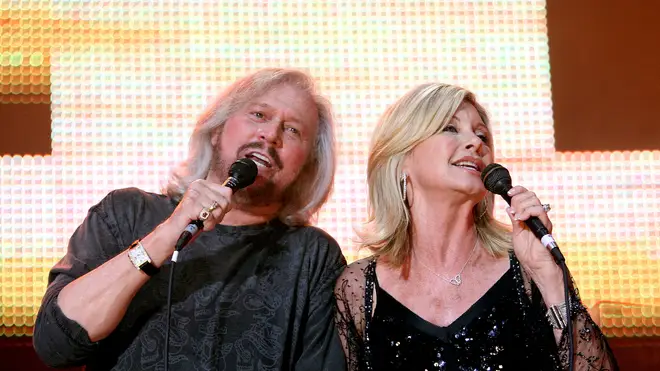 Barry Gibb and Olivia Newton-John in 2009