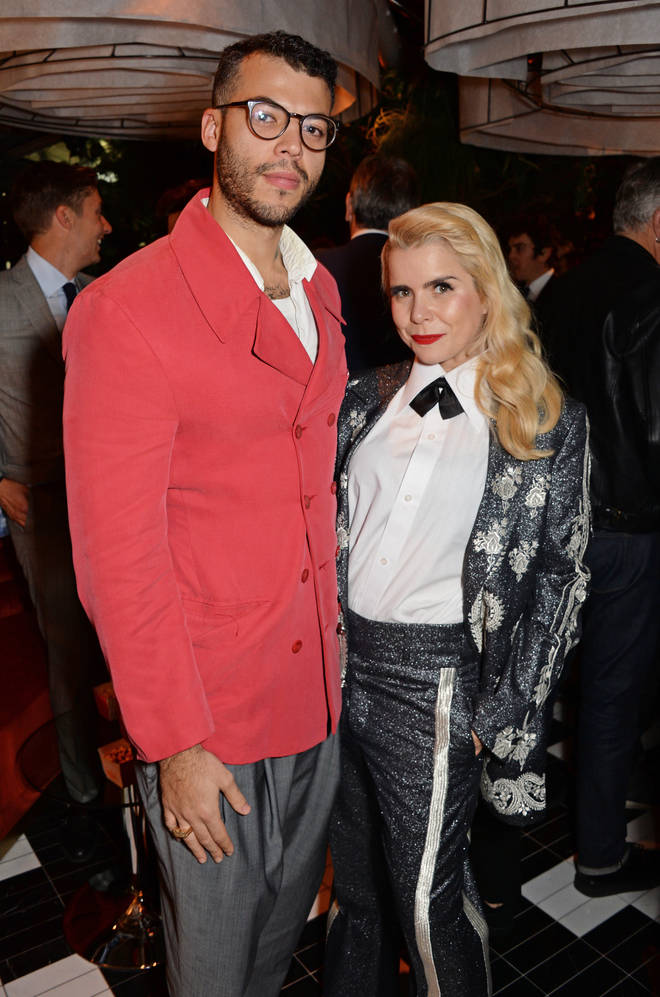 Leyman Lahcine and Paloma Faith attend the GQ 30th anniversary party at SUSHISAMBA Covent Garden on October 29, 2018 in London