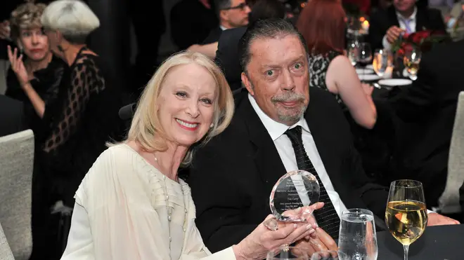 Tim Curry with Marcia Hurwitz in 2015