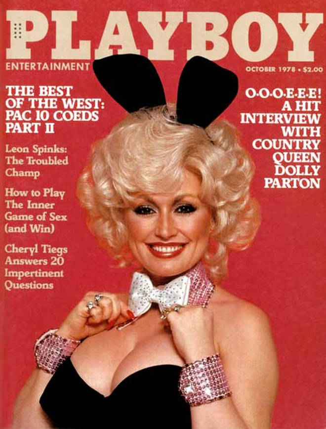 Dolly Parton on the cover of Playboy for the October 1978 issue