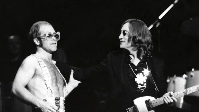 Elton John and John Lennon