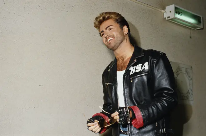 George Michael backstage on tour in 1988