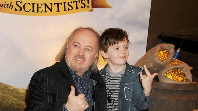 Bill Bailey and son Dax in 2012