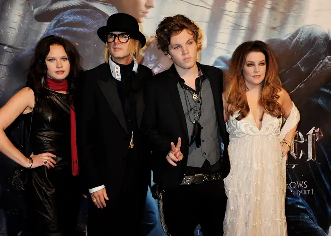 Lisa Marie Presley, right, pictured with son Benjamin Keough, second right, in 2010.