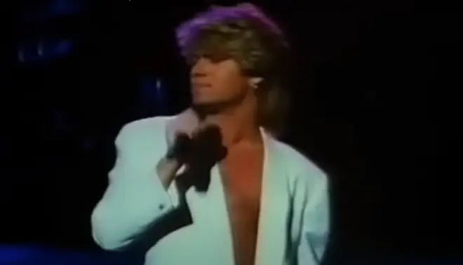 The Wham! star was on tour with Andrew Ridgeley in China when he performed his first solo single to the packed audience who gradually fell silent as George serenaded them.