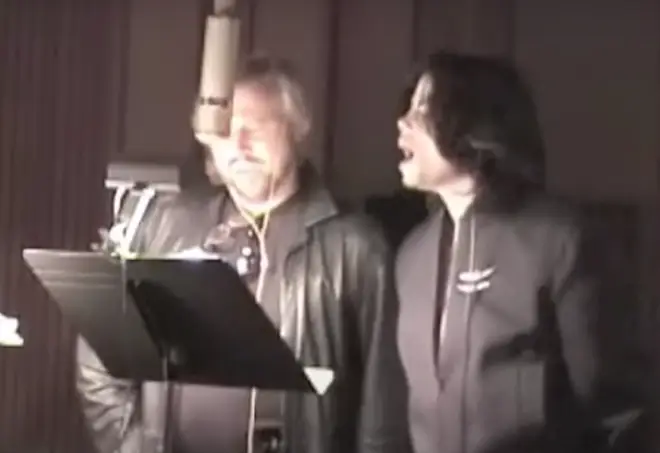 Barry Gibb and Michael Jackson recorded a duet together in 2002 but it was only released nine years later on June 25, 2011, the second anniversary of The King of Pop's death.