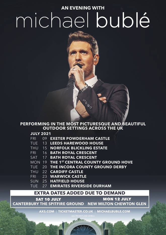 michael buble tour tickets