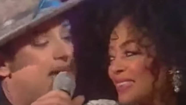 Diana Ross was performing a selection of her hits in front of a celebrity audience on An Audience With Diana Ross when she handpicked Boy George to sing with her from the crowd.
