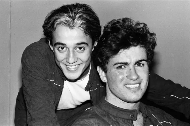 George Michael and Andrew Ridgeley on tour in 1983