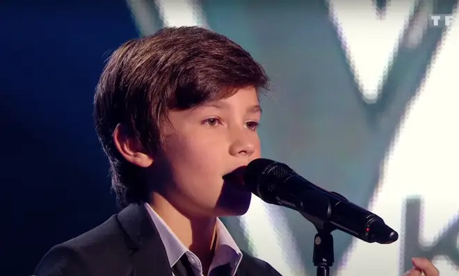 Johan, 11, was competing in the blind auditions round of The Voice Kids France when the beautiful moment took place.