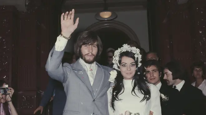 Barry Gibb and Linda Gray's wedding