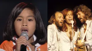 The young boy was competing on the blind audition rounds of the 2014 show when he gave an incredible performance of the Gibb brothers' 1978 hit 'Too Much Heaven.