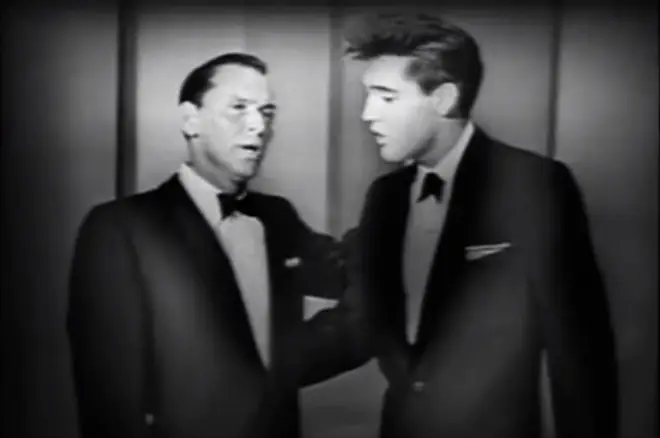 Elvis was 25-year-old when he appeared on the TV special alongside Frank Sinatra