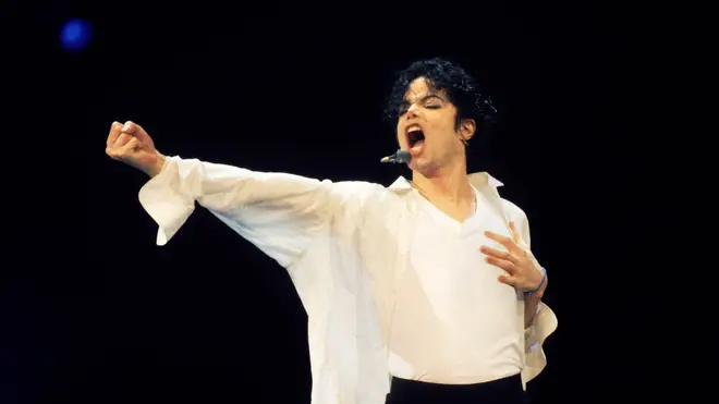 Michael Jackson performing in 1995